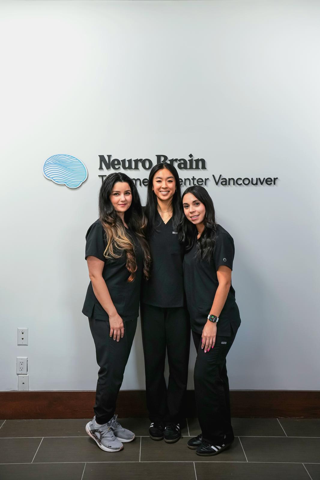 The Neuro Brain Treatment Center Vancouver clinical team in the front lobby